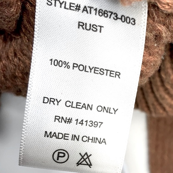 ASTR Women’s Rust Wrap Sweater - Picture 4 of 5